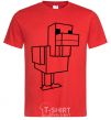Men's T-Shirt The Duck of Minecraft red фото