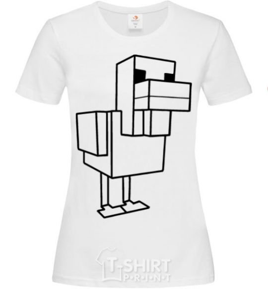 Women's T-shirt The Duck of Minecraft White фото