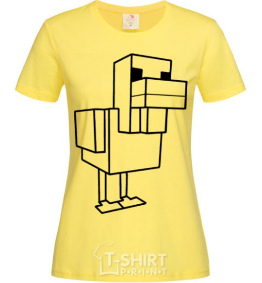 Women's T-shirt The Duck of Minecraft cornsilk фото
