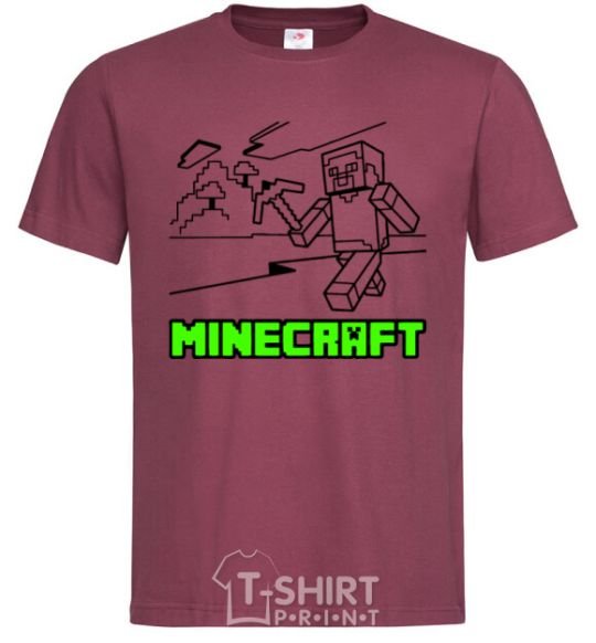 Men's T-Shirt Game burgundy фото