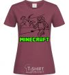 Women's T-shirt Game burgundy фото