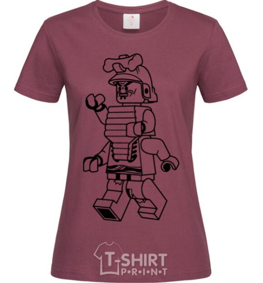 Women's T-shirt Lord Garmadon burgundy фото