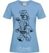 Women's T-shirt Lord Garmadon sky-blue фото