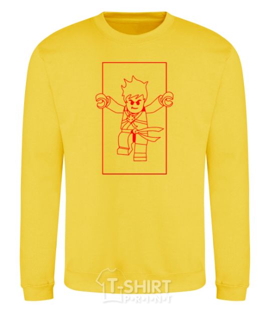 Sweatshirt Kai framed yellow фото