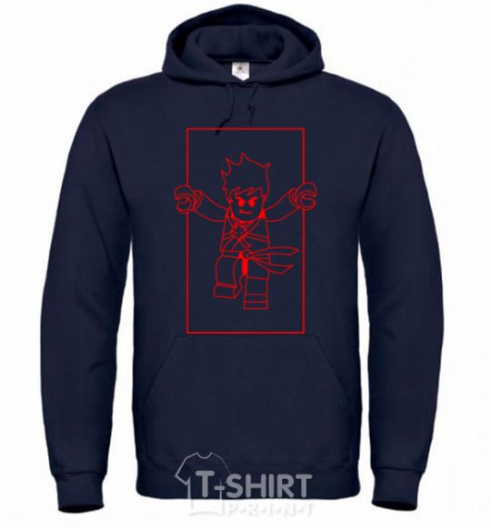 Men`s hoodie Kai framed navy-blue фото