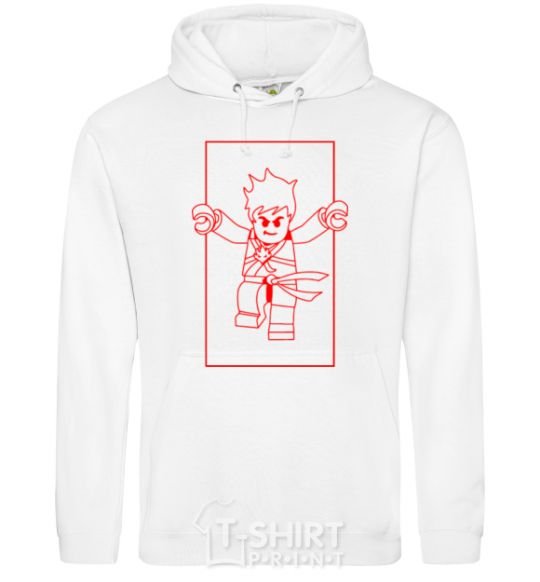 Men`s hoodie Kai framed White фото