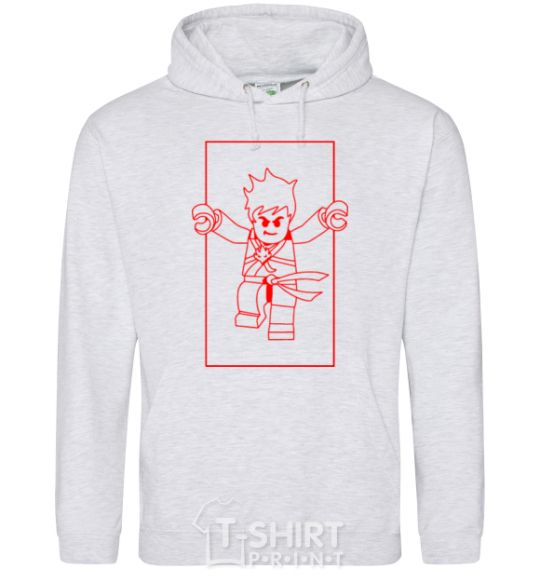 Men`s hoodie Kai framed sport-grey фото