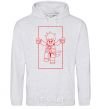 Men`s hoodie Kai framed sport-grey фото