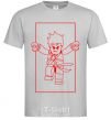 Men's T-Shirt Kai framed grey фото