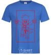 Men's T-Shirt Kai framed royal-blue фото