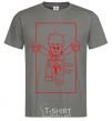 Men's T-Shirt Kai framed dark-grey фото