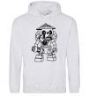 Men`s hoodie Wrapshell sport-grey фото