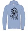 Men`s hoodie Wrapshell sky-blue фото