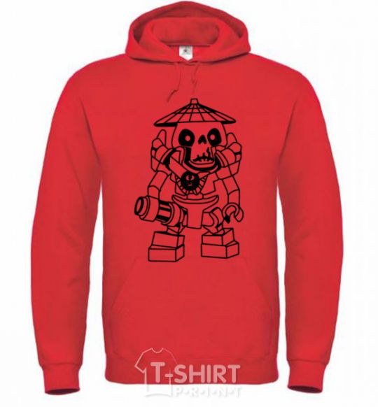 Men`s hoodie Wrapshell bright-red фото