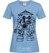 Women's T-shirt Wrapshell sky-blue фото