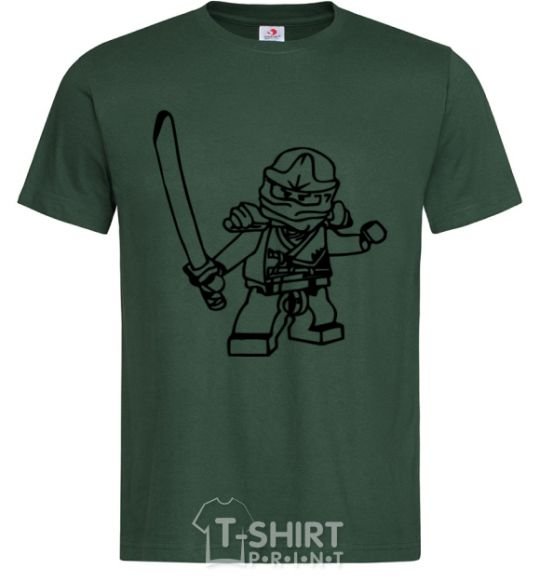 Men's T-Shirt Lego ninja with a sword bottle-green фото