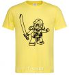 Men's T-Shirt Lego ninja with a sword cornsilk фото