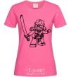Женская футболка Лего ниндзя с мечом Ярко-розовый фото