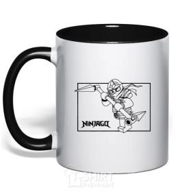 Mug with a colored handle