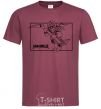 Men's T-Shirt Lego ninjago framed burgundy фото