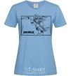 Women's T-shirt Lego ninjago framed sky-blue фото