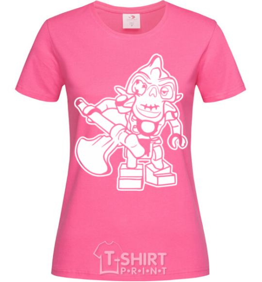 Женская футболка Нускал Ярко-розовый фото