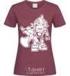 Women's T-shirt Nuskal burgundy фото