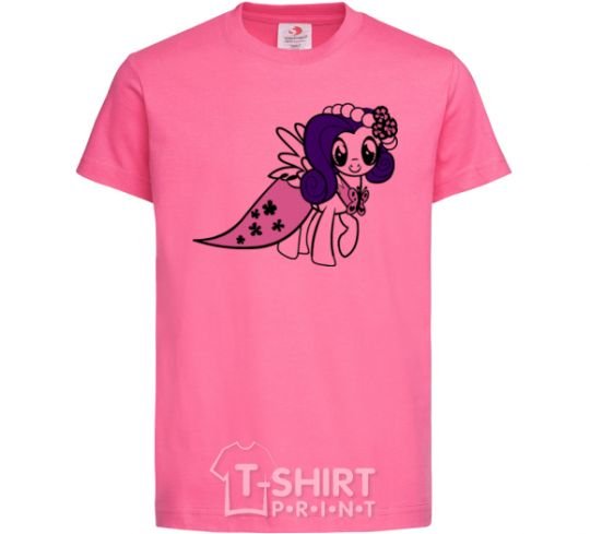 Детская футболка Rarity pony Ярко-розовый фото