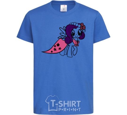 Kids T-shirt Rarity pony royal-blue фото