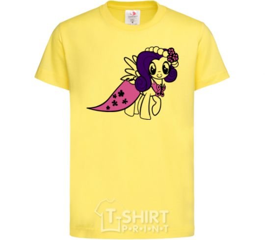 Kids T-shirt Rarity pony cornsilk фото