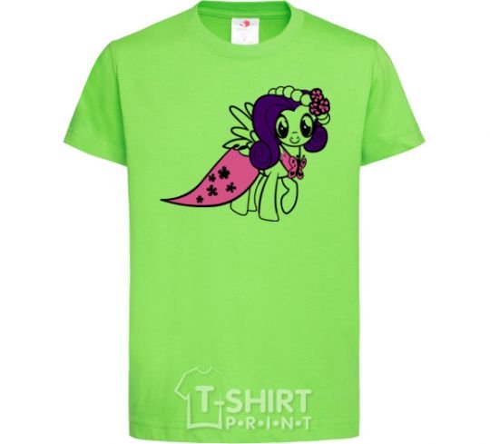 Kids T-shirt Rarity pony orchid-green фото