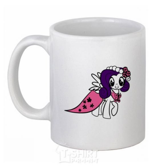 Ceramic mug Rarity pony White фото