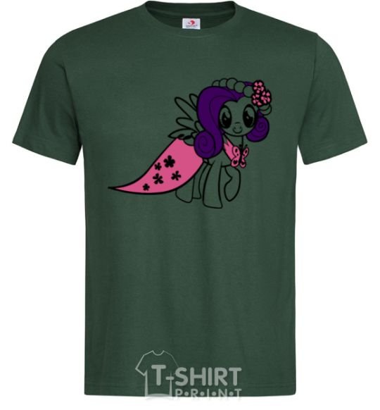 Мужская футболка Rarity pony Темно-зеленый фото