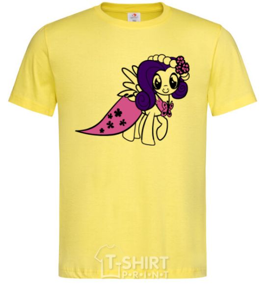 Мужская футболка Rarity pony Лимонный фото