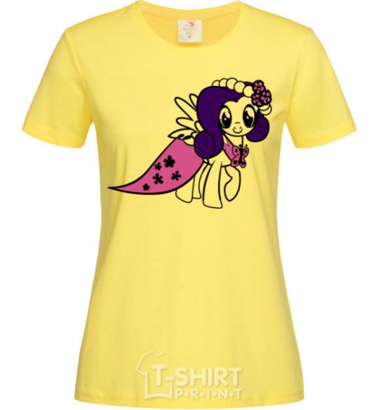 Women's T-shirt Rarity pony cornsilk фото