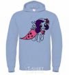 Men`s hoodie Rarity pony sky-blue фото