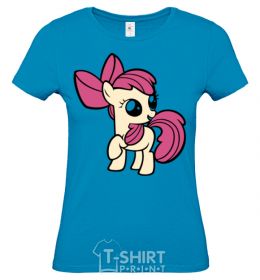 Women's T-shirt Apple Bloom sky-blue фото