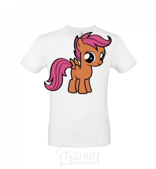 Men's T-Shirt Scootaloo White фото