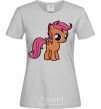 Women's T-shirt Scootaloo grey фото