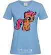 Women's T-shirt Scootaloo sky-blue фото