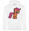 Men`s hoodie Scootaloo White фото