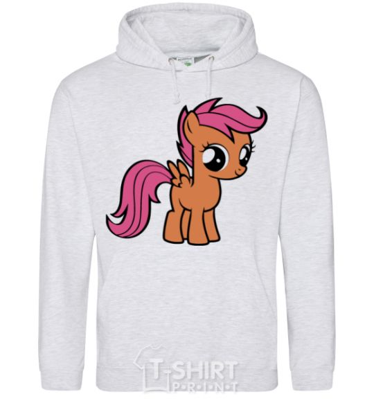 Men`s hoodie Scootaloo sport-grey фото