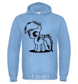 Мужская толстовка (худи) Радуга Дэш V.1 Голубой фото
