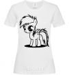 Women's T-shirt Rainbow Dash V.1 White фото