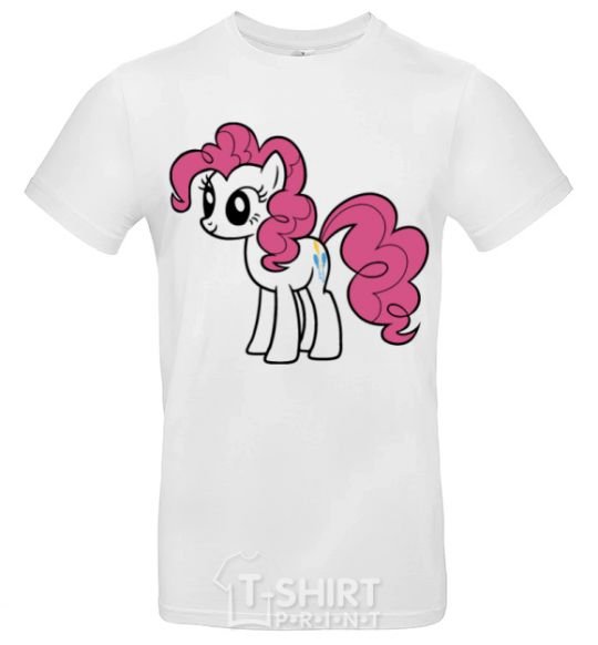 Men's T-Shirt Pinky Pie White фото