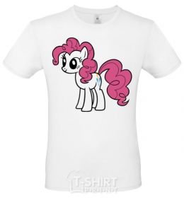 Men's T-Shirt Rainbow pony White фото