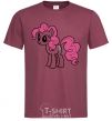 Men's T-Shirt Pinky Pie burgundy фото