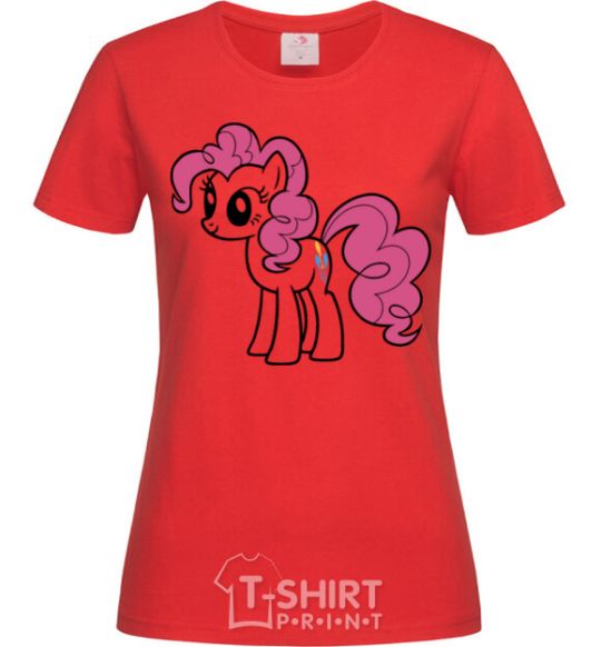 Women's T-shirt Pinky Pie red фото