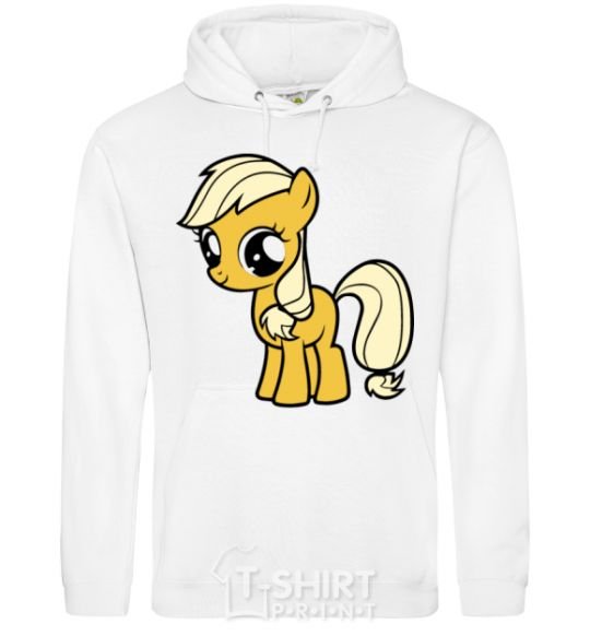 Men`s hoodie Little Apple Jack White фото