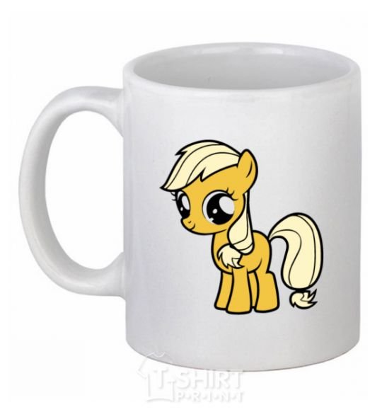 Ceramic mug Little Apple Jack White фото